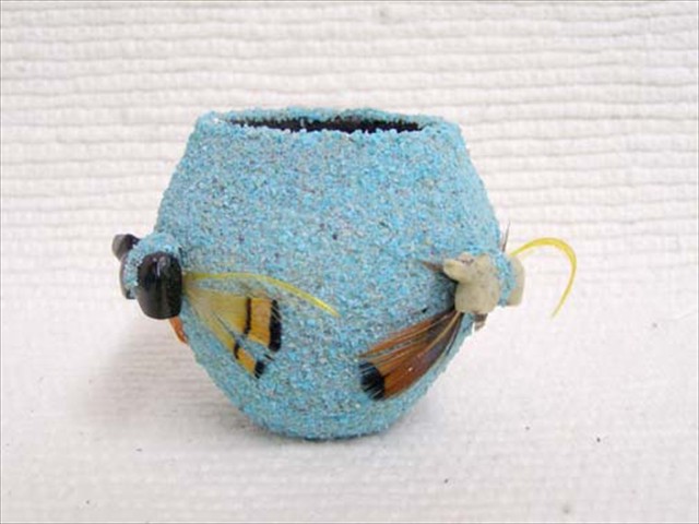 Medium Turquoise Fetish pot