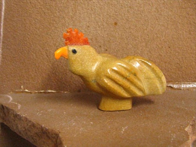 Yellow Rooster from Zuni Rock