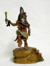 Native American Hopi Carved Broadface (Wuyak-kuita) Guard Katsina Doll by Milton Howard
