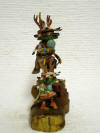 Native American Hopi Carved Deer Dancer (Sowi-ingwa) Katsina Doll by Milton Howard