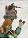 Native American Hopi Carved Wolf (Kweo) Hunter Katsina Doll by Silas Roy