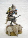 Native American Hopi Carved White Buffalo (Mosairu) Great Spiritual Protector Katsina Doll by Milton Howard