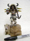 Native American Hopi Carved White Buffalo (Mosairu) Great Spiritual Protector Katsina Doll by Milton Howard