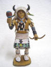 Native American Hopi Carved White Buffalo (Mosairu) Great Spiritual Protector Katsina Doll by Henry Naha