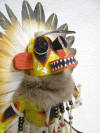 Native American Made Yellow Ahote Katsina Doll by Sammie Walker (Navajo-Hopi)