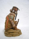 Native American Hopi Carved Left Handed (Siyangephoya) Hunter Katsina Doll by Ron Honyouti
