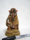 Native American Hopi Carved Left Handed (Siyangephoya) Hunter Katsina Doll by Ron Honyouti